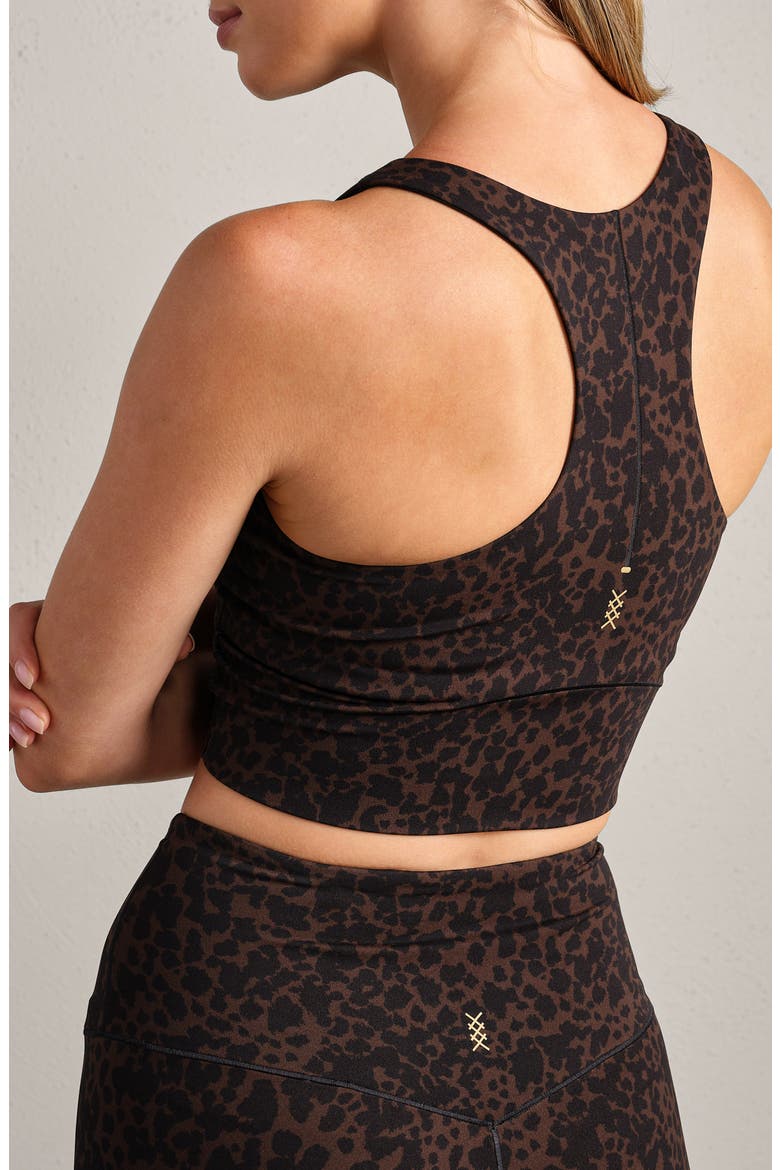 Revive Longline Bra, Alternate, color, JAVA LEOPARD