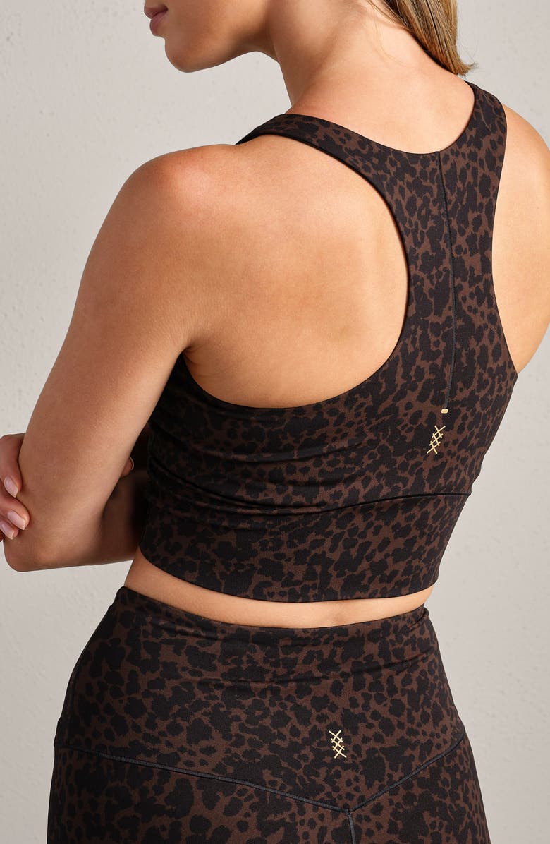 Rhone Revive Longline Bra, Alternate, color, Java Leopard