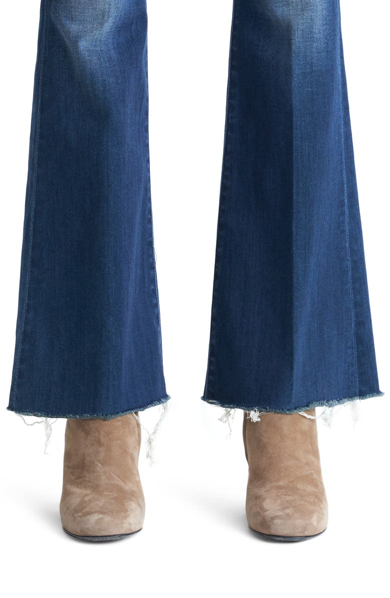 MOTHER Fray Hem Flare Jeans, Alternate, color, 
