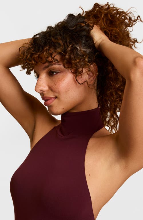 Commando Ballet Halter Bodysuit In Purple