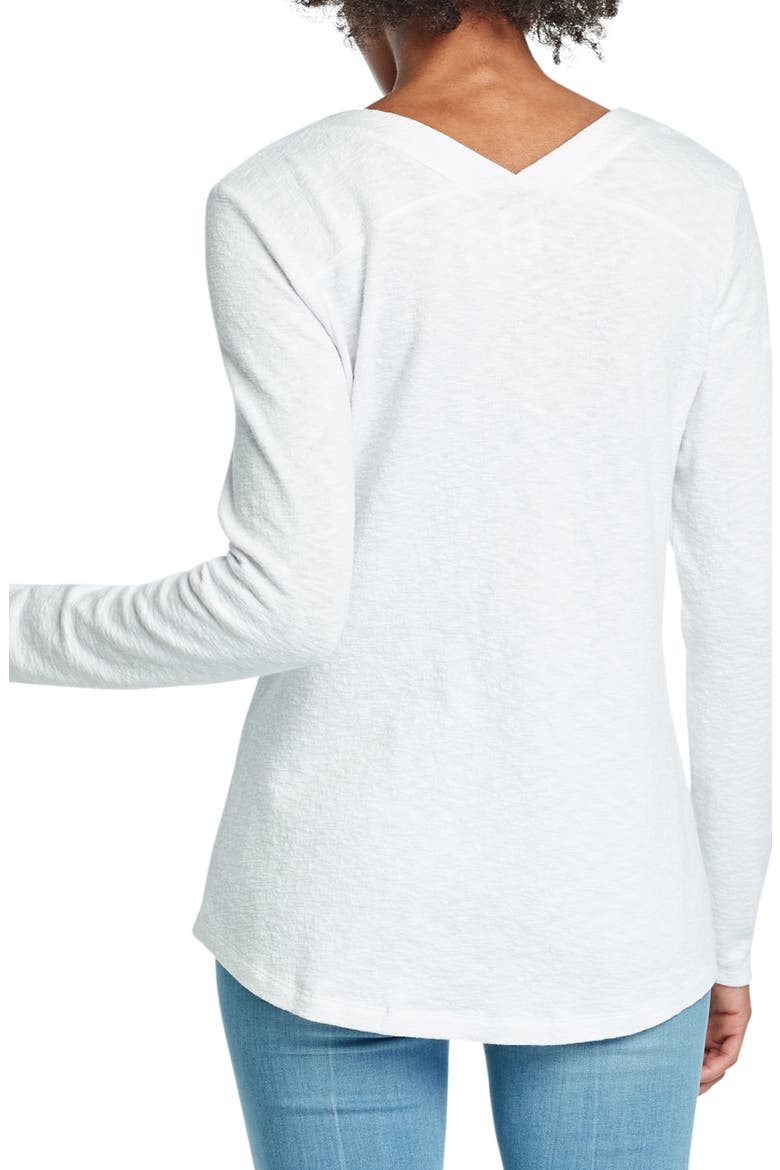 Countryside V-Neck Top, Alternate, color, PAPER WHITE