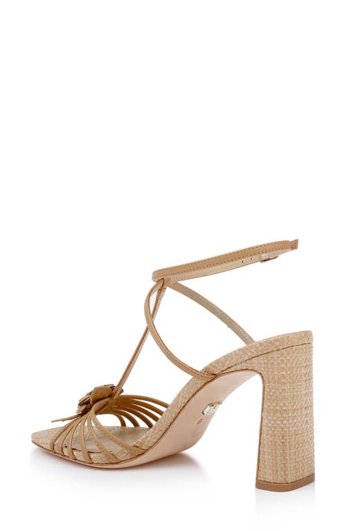 Shop Badgley Mischka Collection Debora Ankle Strap Sandal In Reed Leather