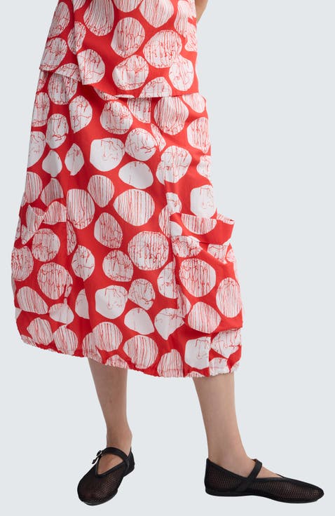 Alira Printed Poplin Balloon Skirt
