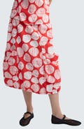 LUUKAA Alira Printed Poplin Balloon Skirt
