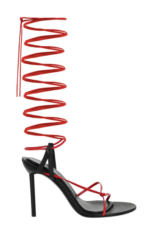 Ferragamo Azha X5 Wrap Tie Heels In Black