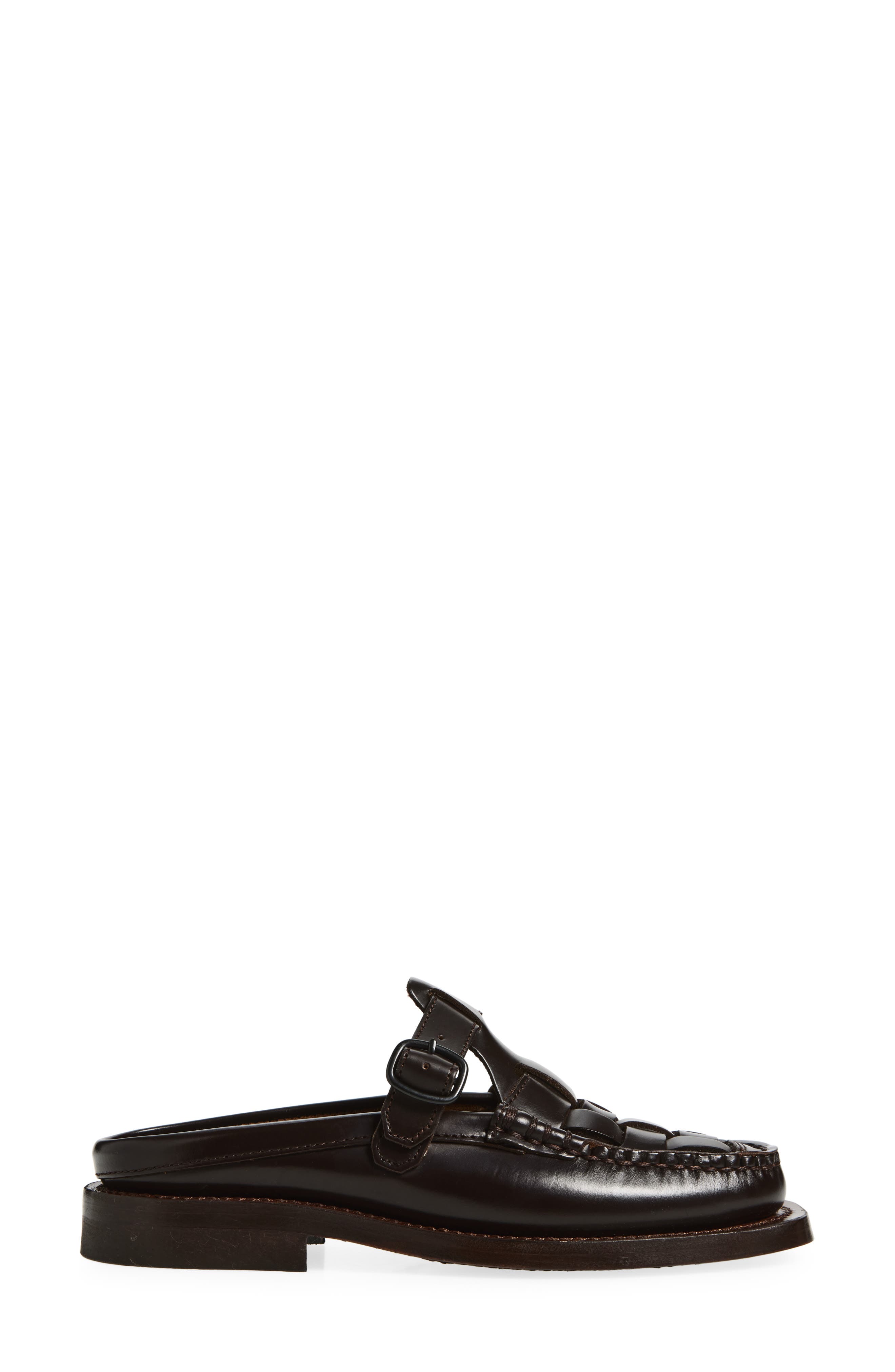 HEREU Bonell Woven Mule, Alternate, color, Dark Brown