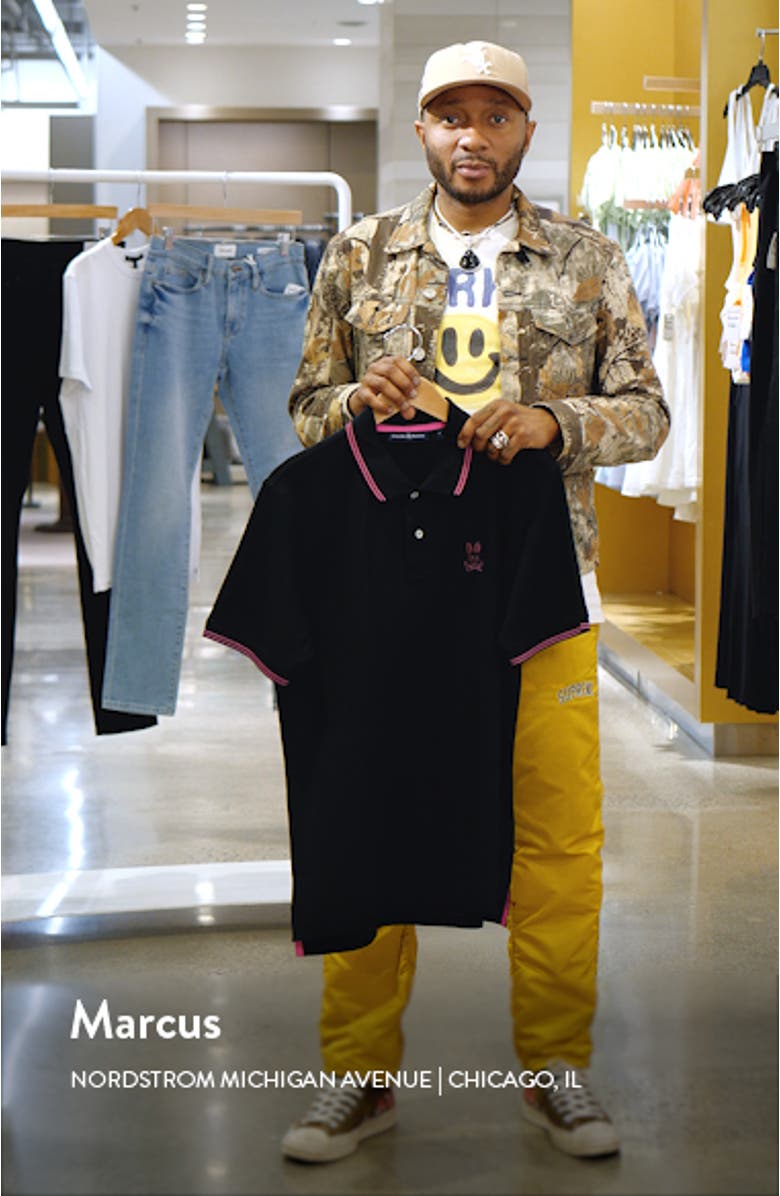 Tipped Logo Embroidered Pima Cotton Piqué Polo, sales video thumbnail