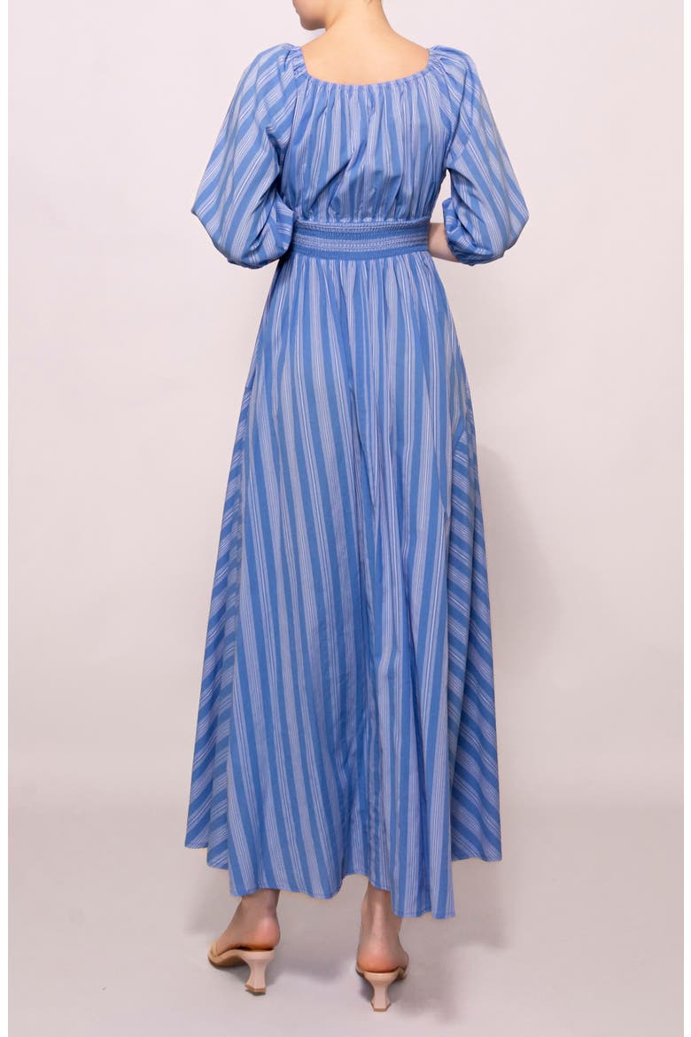 Stripe Maxi Dress, Alternate, color, BLUE STRIPE