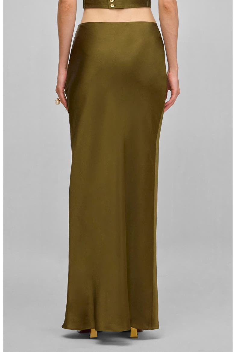 Chantel Stretch Silk Bias Cut Skirt, Alternate, color, ROSEMARY