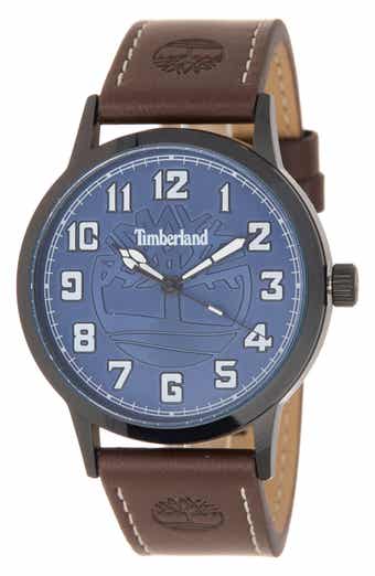 Classic Quartz Leather Strap Watch, 43mm