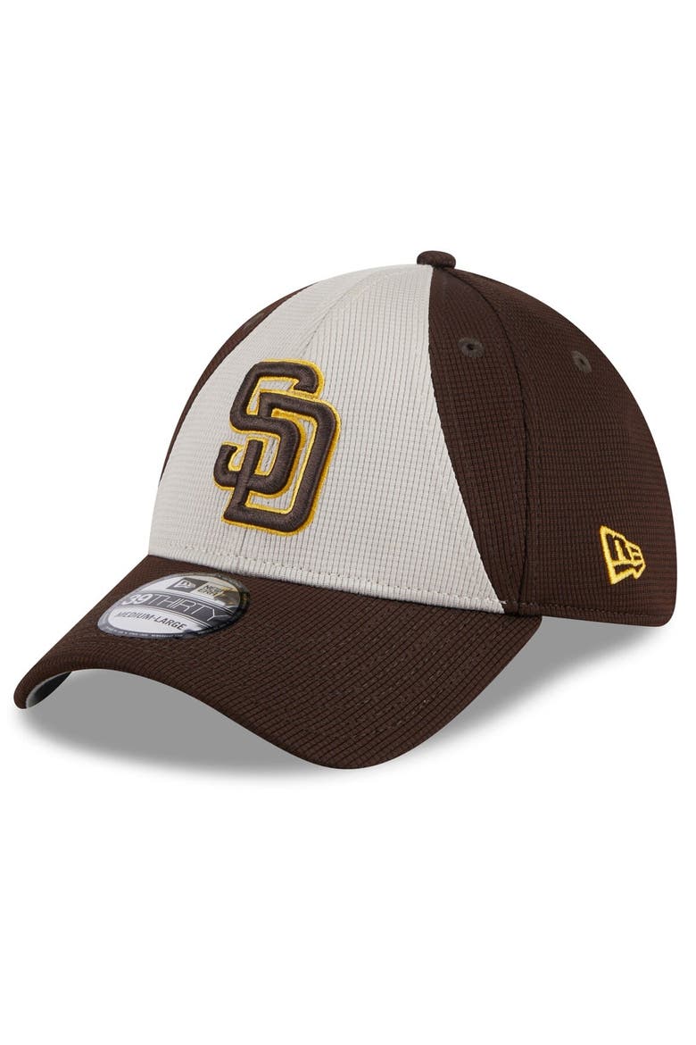 Men's New Era  Brown San Diego Padres 2024 Batting Practice 39THIRTY Flex Hat, Alternate, color, Brown