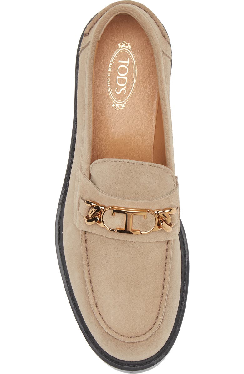 Tod's Gomma Basso Suede Loafer, Alternate, color,