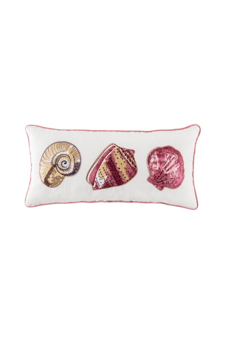 Seashell Trio Pillow, Main, color, Pink