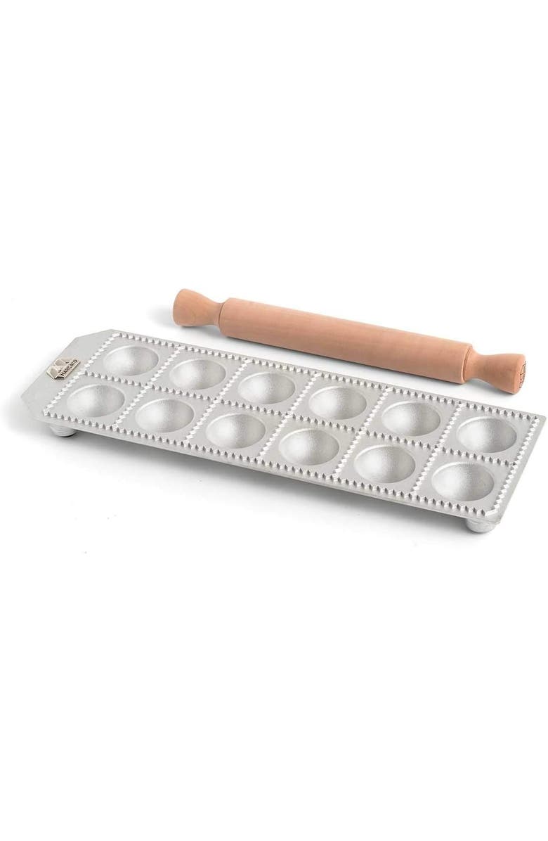 Marcato Ravioli Mold by , Made in Italy, Makes 12 Round Raviolis, 2-Inch, Main, color, 