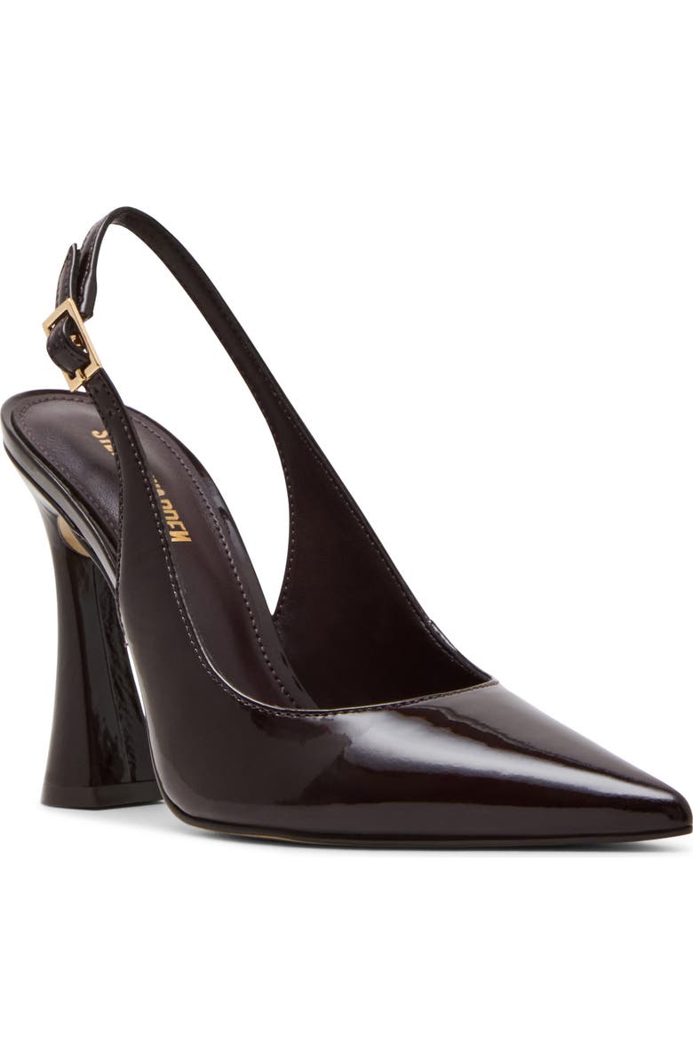 Steve Madden Blare Slingback Pointed Toe Pump, Main, color, Brown Leather