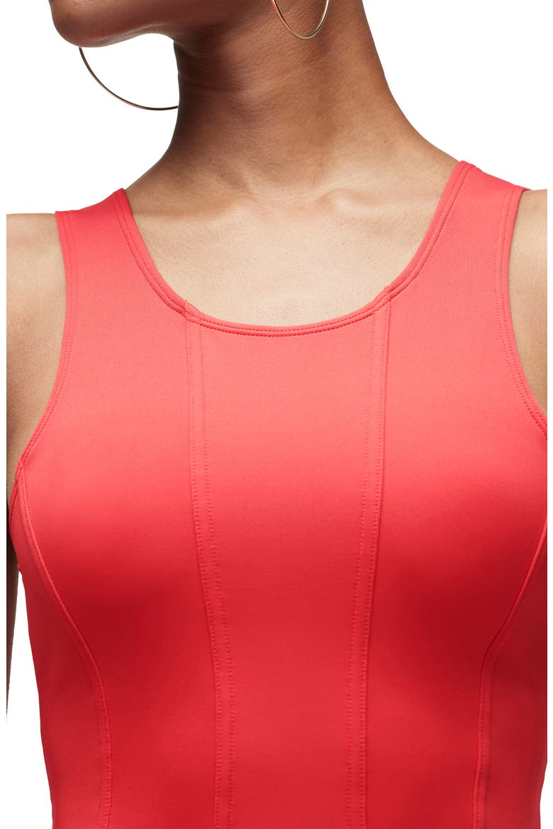 Scoop Neck Bodysuit, Alternate, color, POINSETTIA