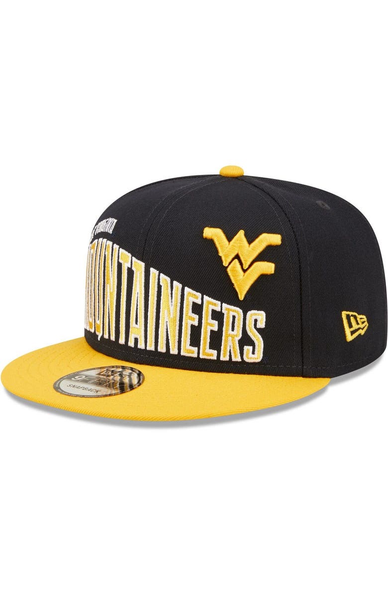 New Era Men's New Era Navy West Virginia Mountaineers Two-Tone Vintage Wave 9FIFTY Snapback Hat, Main, color, Navy