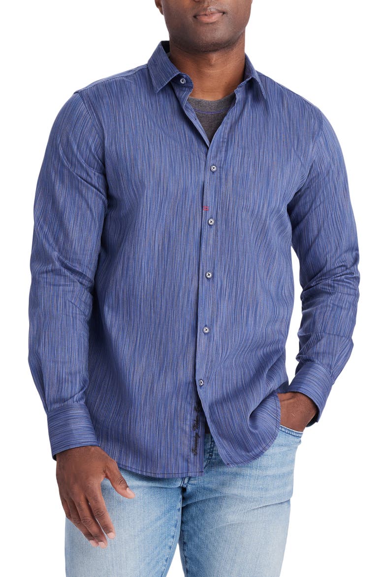 Mateo Long Sleeve Button-Up Shirt, Main, color, MULTI