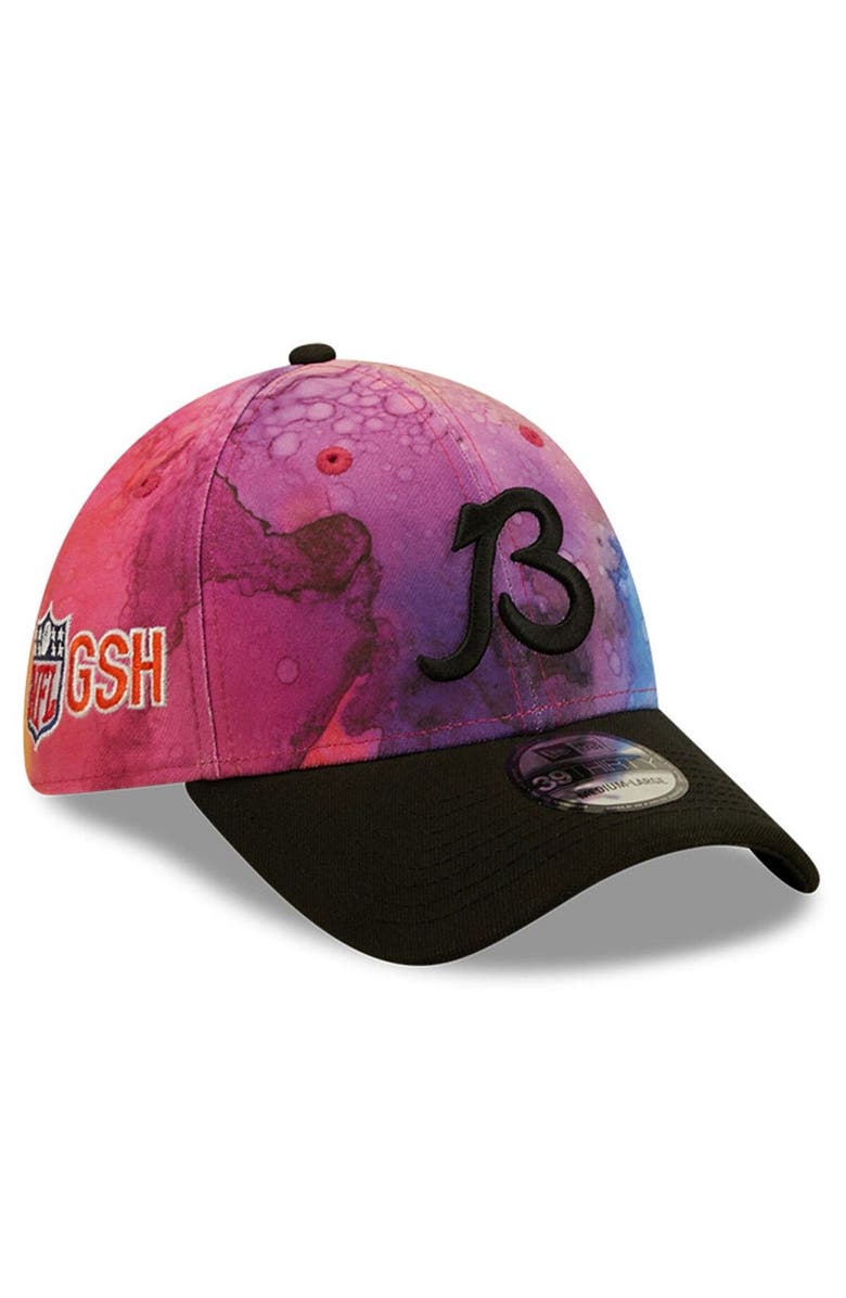 New Era Men's New Era Pink/Black Chicago Bears 2022 NFL Crucial Catch 39THIRTY Flex Hat, Main, color, 