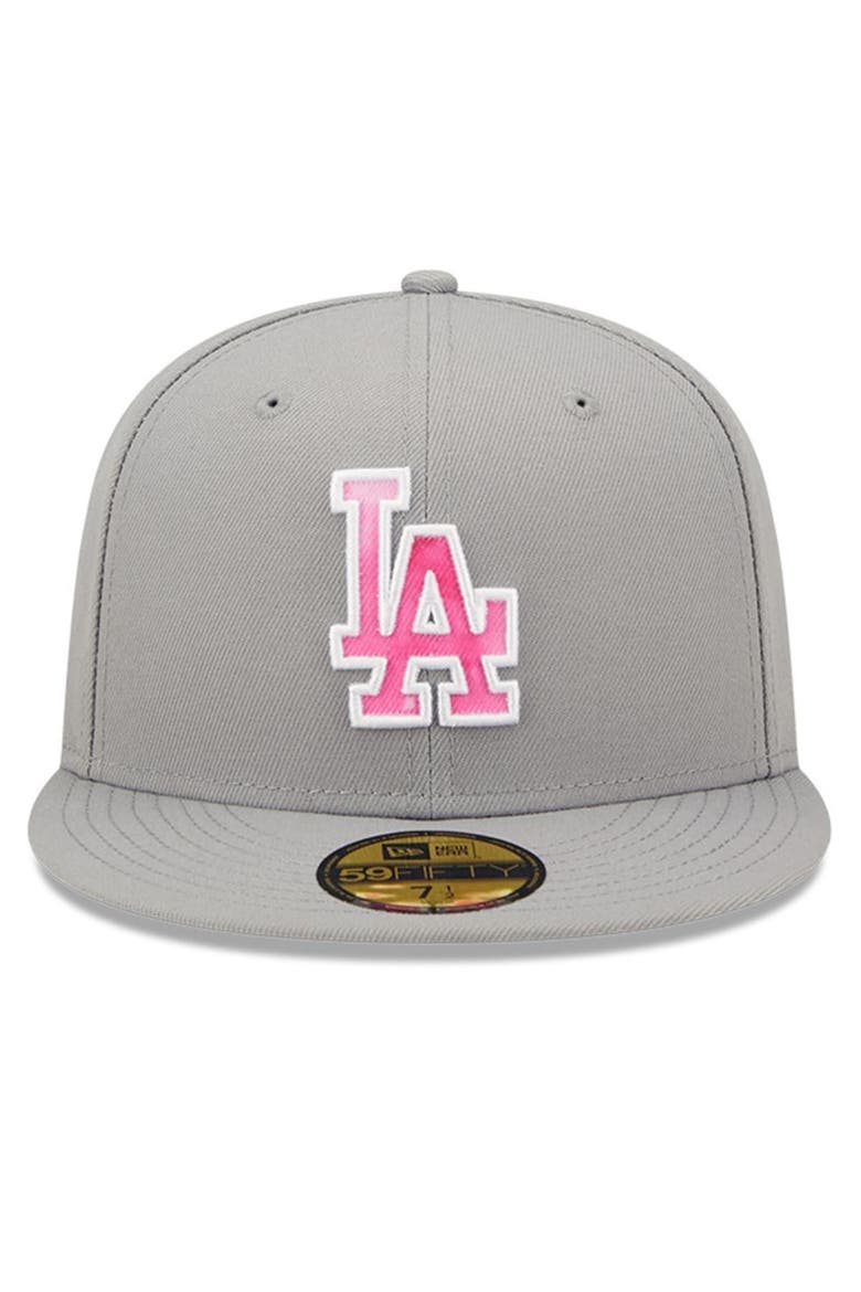 Men's New Era Gray Los Angeles Dodgers 2022 Mother's Day On-Field 59FIFTY Fitted Hat, Alternate, color, Gray