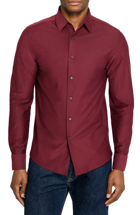 Solid Mapleton Luxe Cross Dyed Long Sleeve Shirt