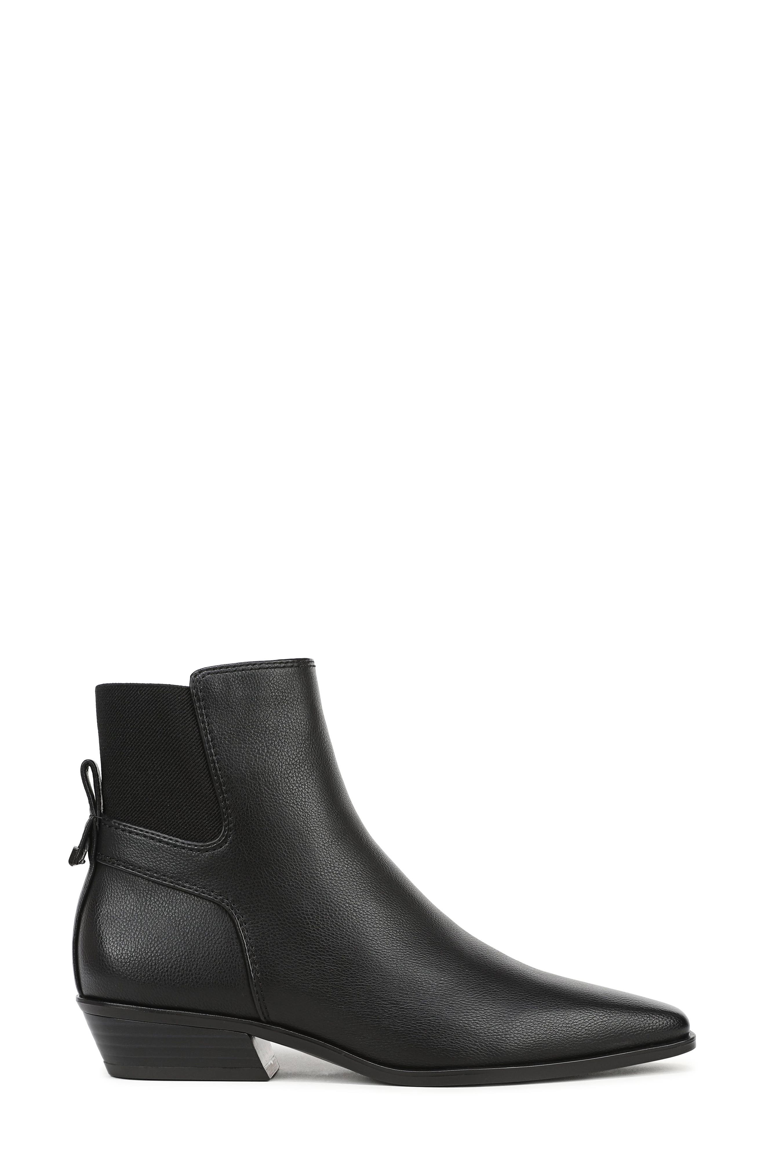Bea Bootie, Alternate, color, BLACK FAUX LEATHER