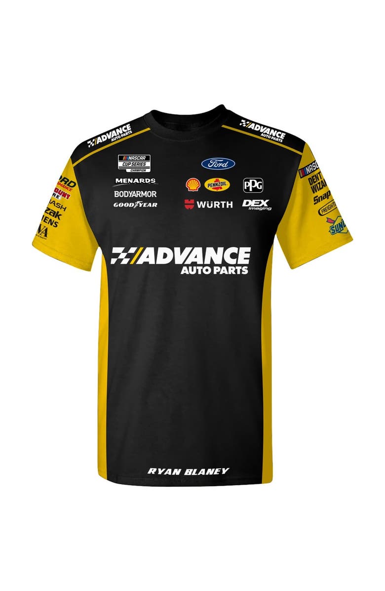TEAM PENSKE Men's Team Penske White Ryan Blaney Advanced Auto Parts Uniform T-Shirt, Alternate, color, White
