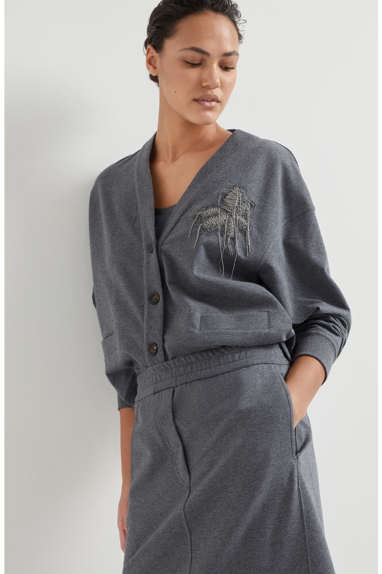 Lightweight French terry sweatshirt, Alternate, color, Lead