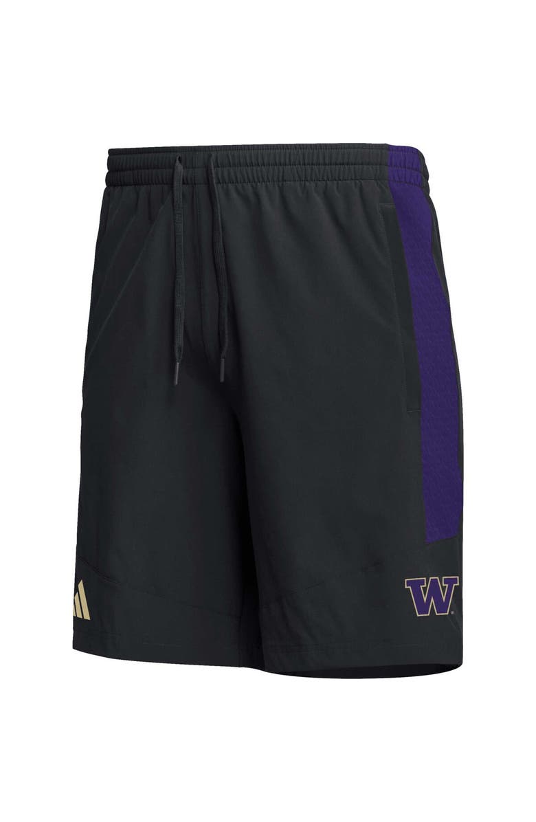 adidas Men's adidas Black Washington Huskies AEROREADY Shorts, Alternate, color,