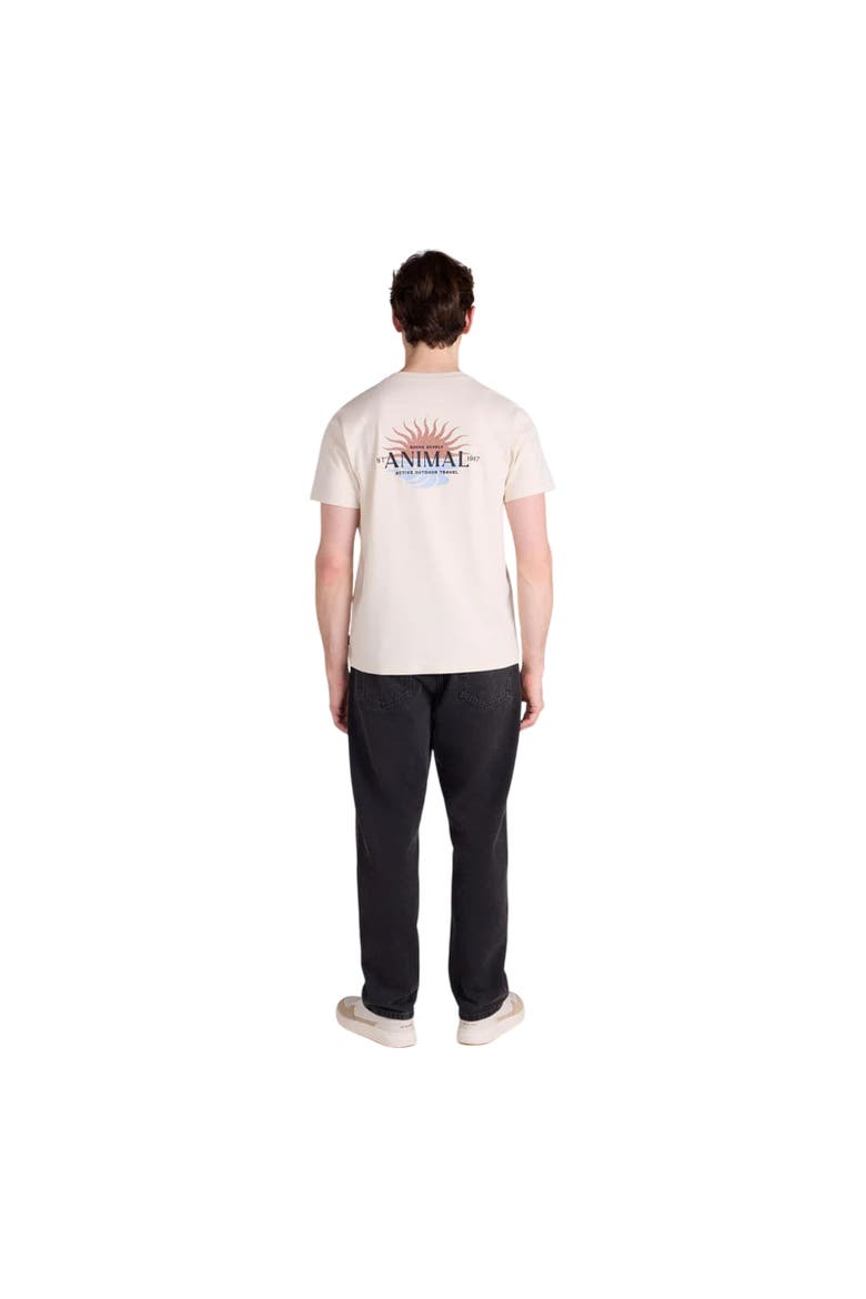 Sunrise Back Print T-Shirt, Alternate, color, Dark Beige