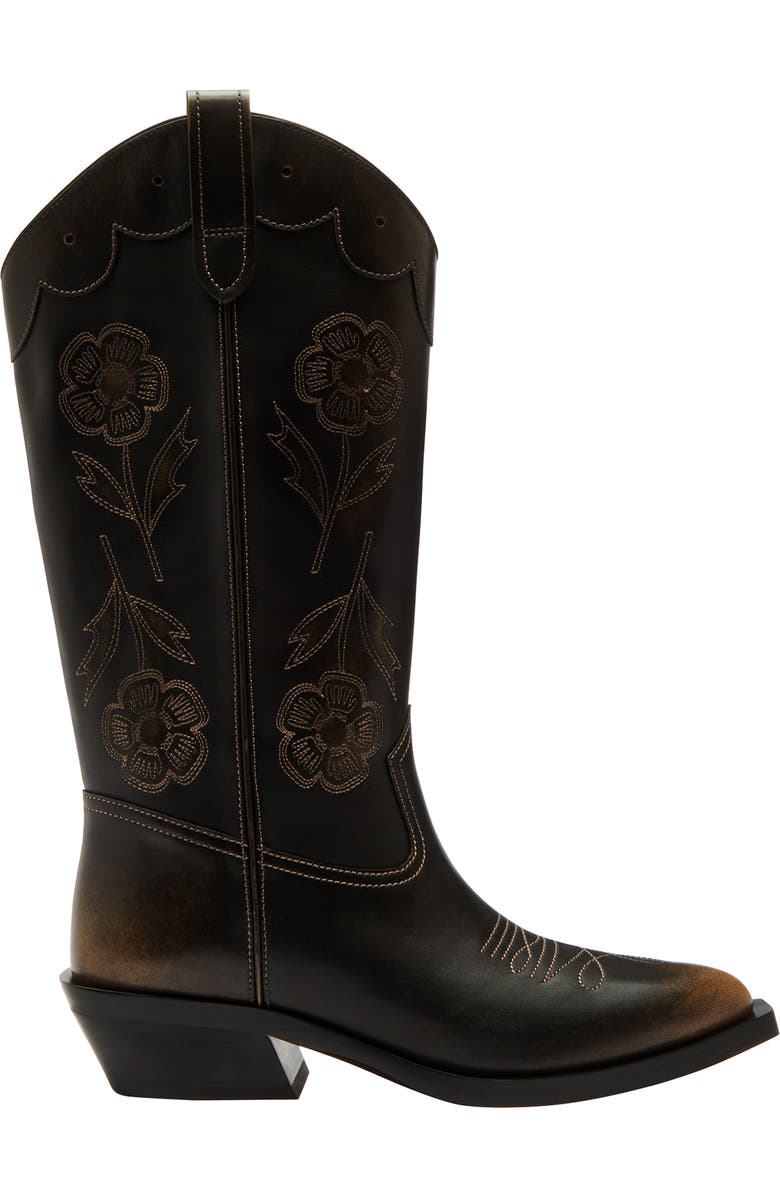 COACH Aria Loved Leather Tall Western Boot, Alternate, color,
