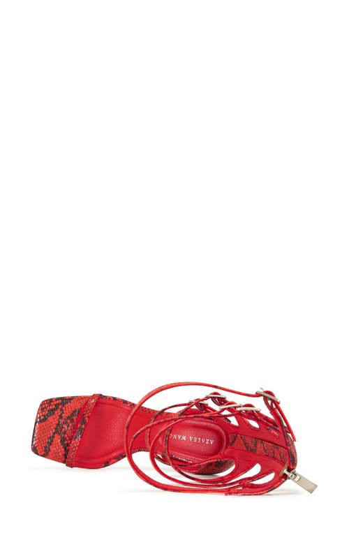 Azalea Wang Taiten Ankle Strap Sandal In Red