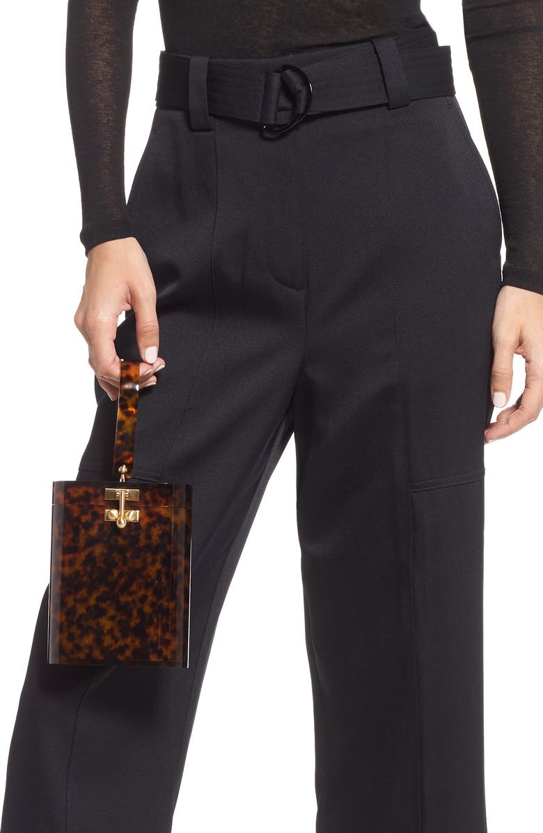 Edie Parker Oval Acrylic Bucket Bag, Alternate, color,