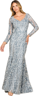 LARA New York Mermaid, Long Sleeve Gown