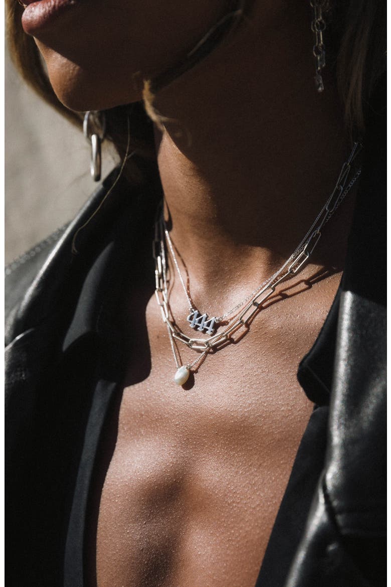 Angel Energy Pendant Necklace, Alternate, color, SILVER - 1