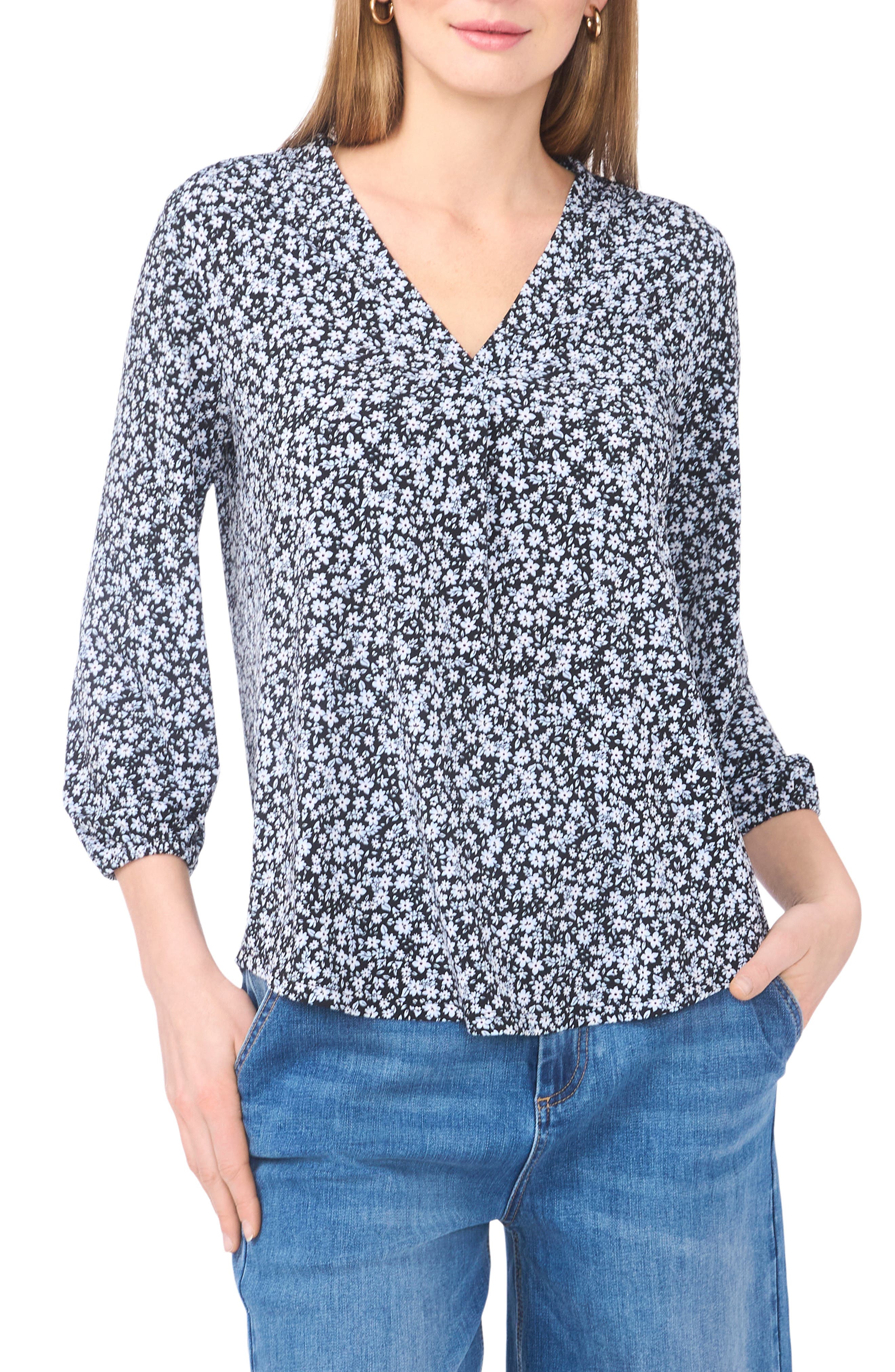 Vince Camuto Balloon Sleeve Knit Top