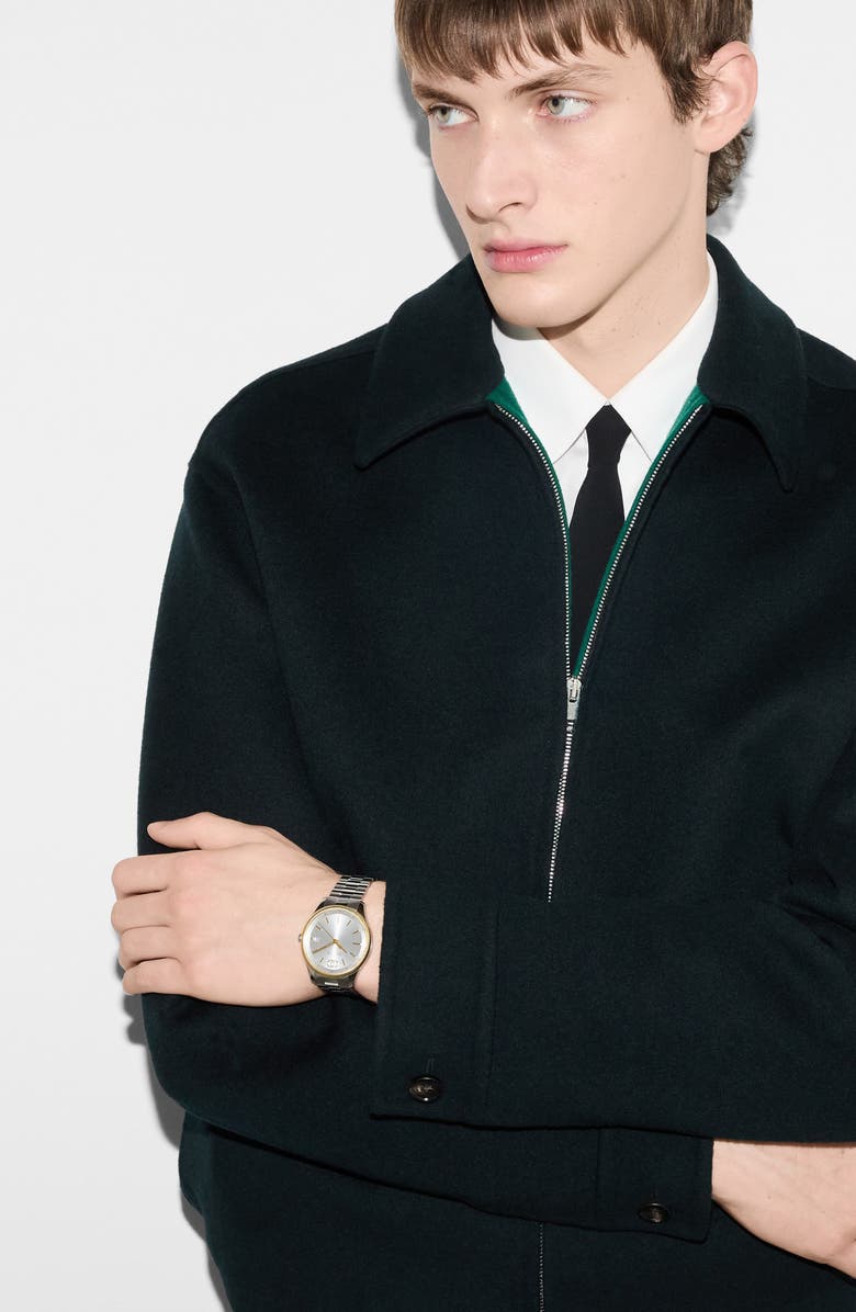 Gucci G-Timeless Bracelet Watch, Alternate, color, Gold/Silver