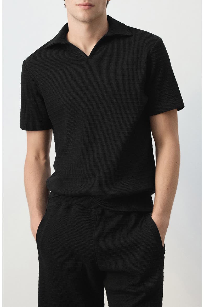 Regular Fit Cotton Polo Shirt, Main, color, BLACK