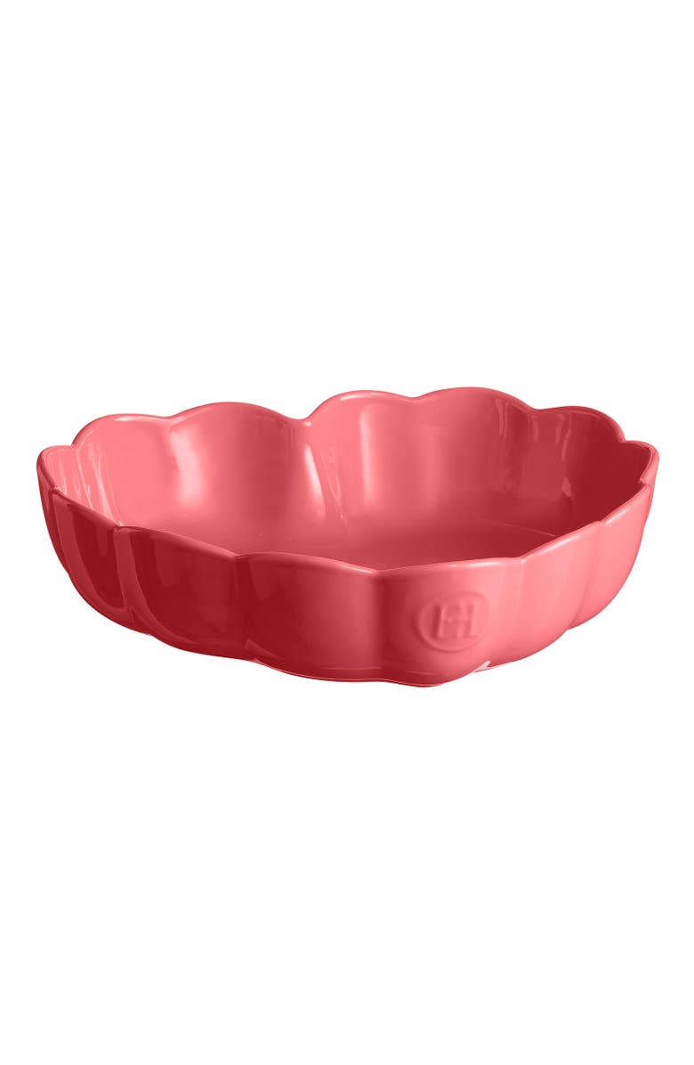 Emile Henry Madeleine Heart Shaped Cake Dish, Main, color, Rose