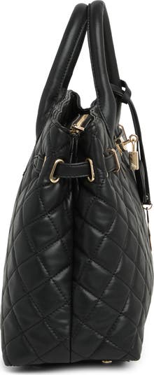 Badgley Mischka Collection Large Diamond Quilted Tote Bag