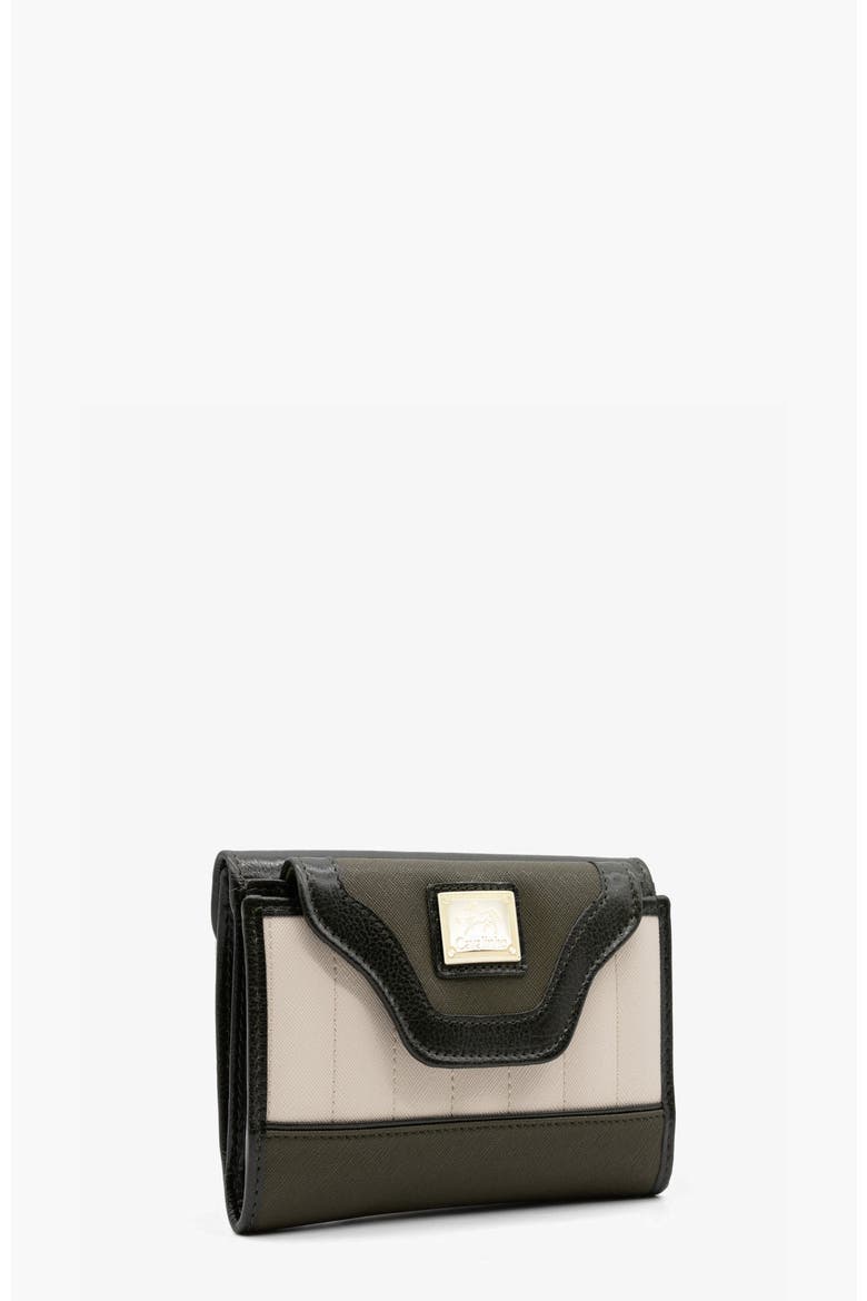 Grace Wallet 202, Alternate, color, Green / Beige