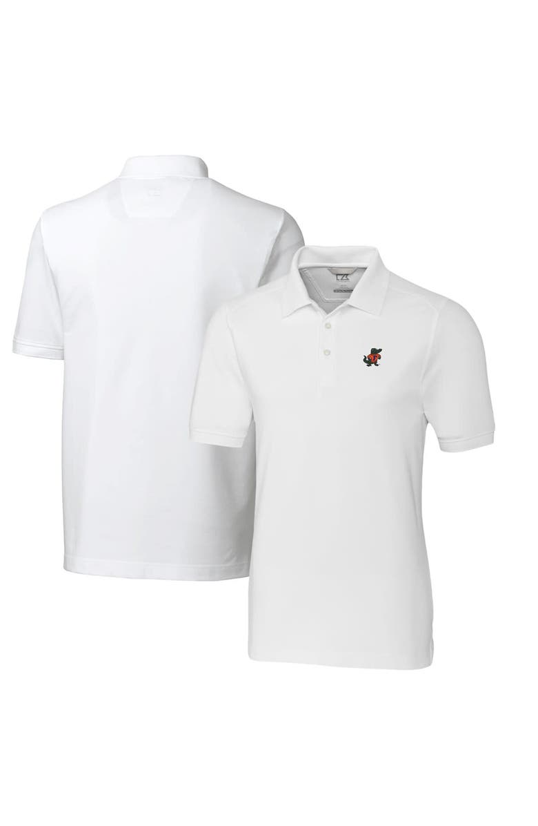 Cutter & Buck Men's Cutter & Buck White Florida Gators Vault Advantage Tri-Blend Pique Big & Tall Polo, Main, color, 