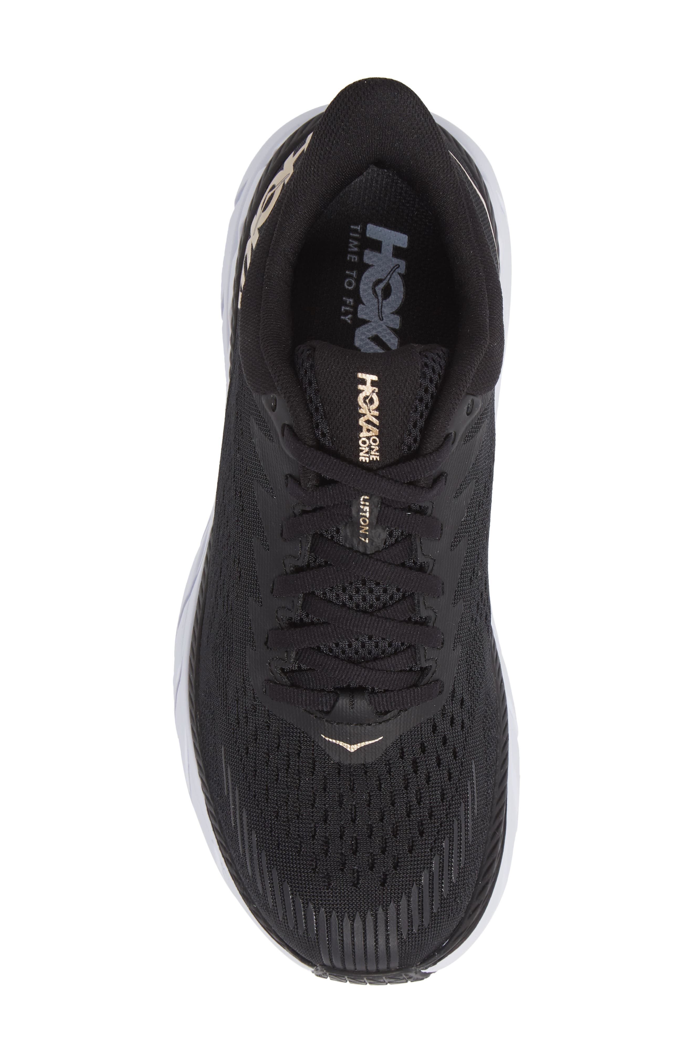 ONE ONE Clifton 7 Running Shoe, Alternate, color, BLACK / BRONZE