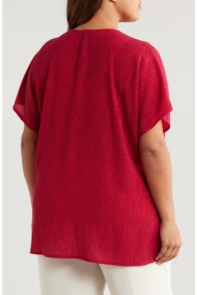 V-Neck Tunic Top, Alternate, color, AZALEA