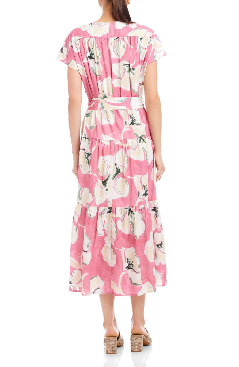 FIFTEEN TWENTY Kristine Floral Tiered Cotton Midi Dress, Alternate, color, Floral Print