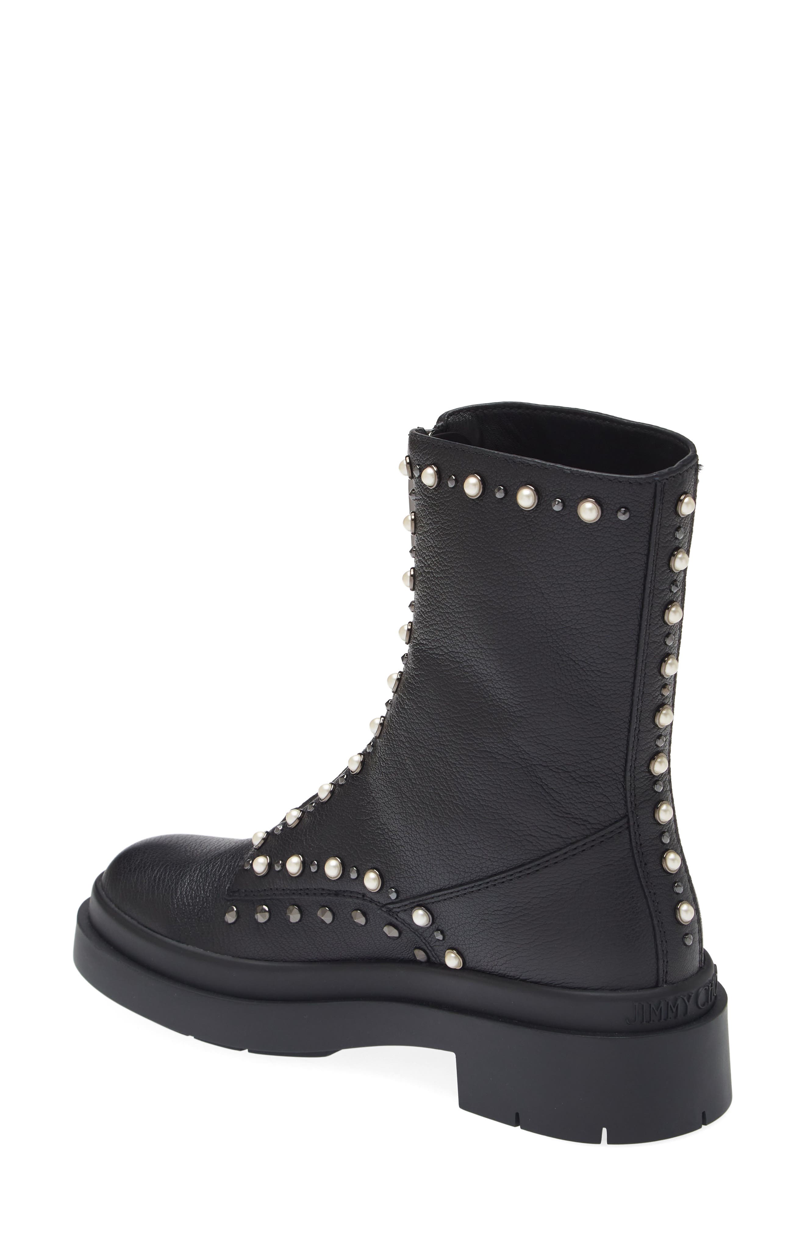 Jimmy Choo Nola Studded Boot, Alternate, color, 