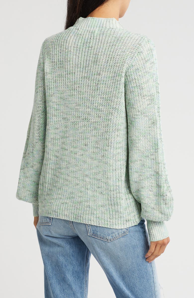 VERO MODA Sayla Space Dye Mock Neck Sweater, Alternate, color, 