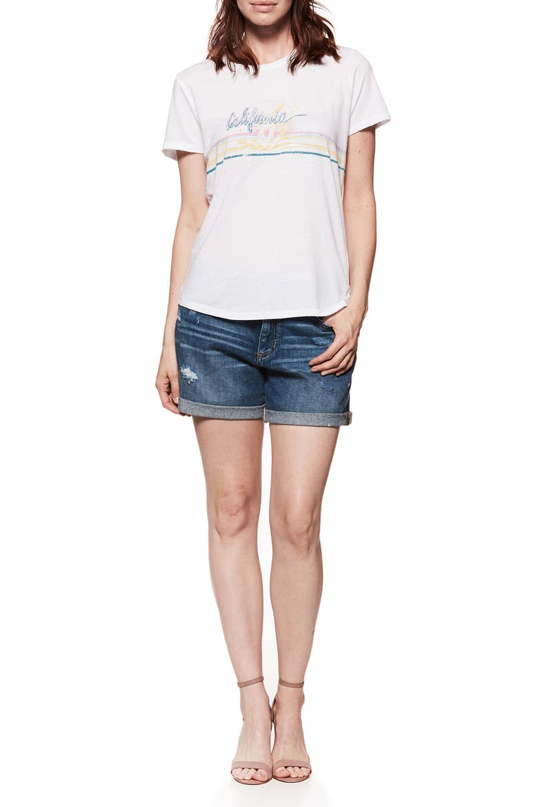 Parker Denim Boyfriend Shorts, Alternate, color, CLIFFS EDGE DESTRUCTED