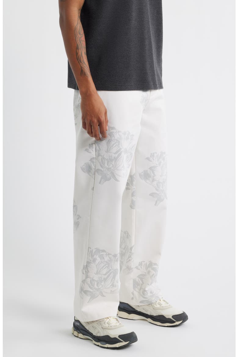 Jett Lawrence Edition - White Flower Milano Pants, Alternate, color, WHITE