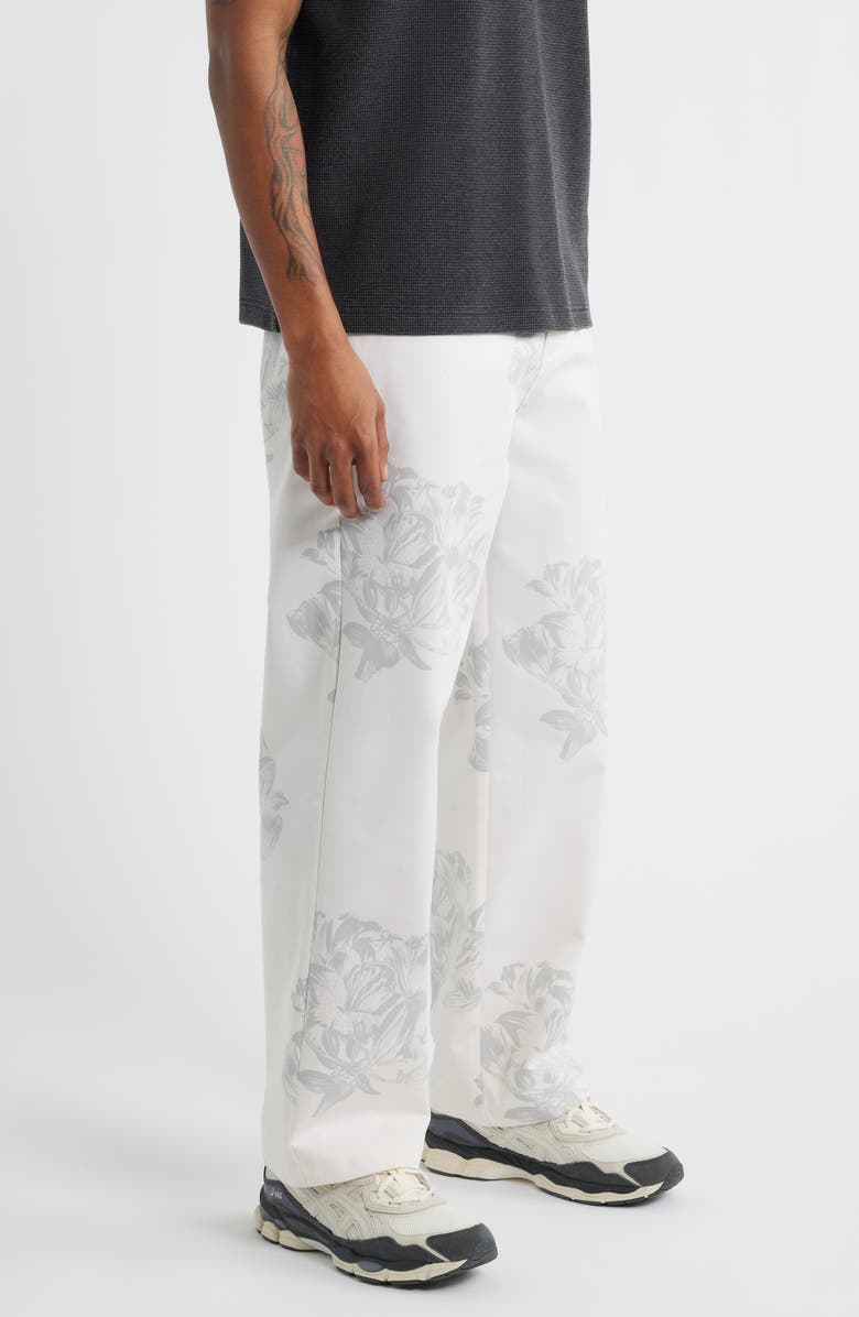 SANTO STUDIO Jett Lawrence Edition - White Flower Milano Pants, Alternate, color, White